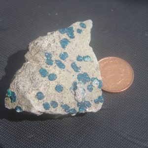 acicular rosettes of azurite
